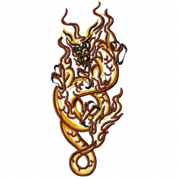 Dragoes Embroidery Design 2 Dragoes Embroidery Design 2